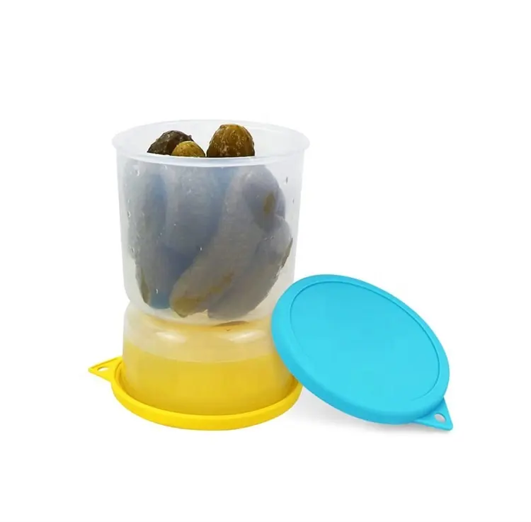 Contenitore per vasetti da cucina e olive a tenuta stagna con filtro