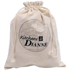 Bolsa de algodón calicó orgánico al por mayor, bolsa de regalo pequeña con cordón, bolsa de lona de muselina con logotipo personalizado - Product Image 2