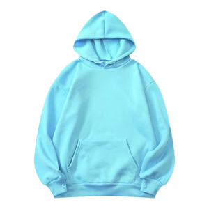 <b>Men's</b> Winter <b>Pullover</b> Hoodies Sky Blue Color Regular Fit Full Sleeve Eco Friendly 100% Cotton 280 Gsm Casual Wear Hoodies - Product Image 1