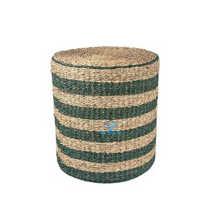 Pouf en jacinthe d'eau tressé à la main, favori des clients, pour salon et décoration intérieure, directement de l'usine - Product Image 1