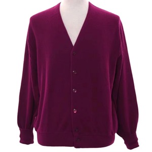 Cárdigan de Mujer con Cuello en V, Manga Larga, Monocromático, Informal, de Punto, con Botones Delanteros, Bordado, 12GG, de Secado Rápido - Product Image 2