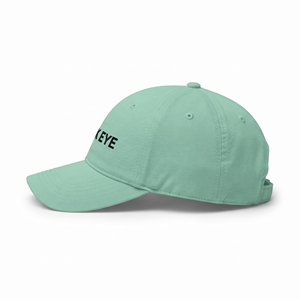 Casquette de baseball en coton à 6 panneaux Hawk Eye, réglable, unisexe, décontractée, avec logo imprimé sur le devant, vert menthe - Product Image 5