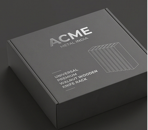 Bloc à couteaux haut de gamme en bois de qualité supérieure avec forme personnalisée au laser pour l'organisation des couteaux à domicile, à l'hôtel et en cuisine - Product Image 6