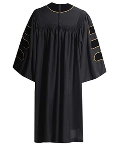 Conjunto de toga y birrete de graduación de poliéster de alta calidad, clásico para uso escolar, borla mate personalizable, importado, de alto rendimiento. - Product Image 5