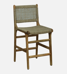 PU Leather <b>Bar</b> <b>Stool</b> Natural Finish Counter Height Kitchen <b>Bar</b> Furniture Handcrafted Durable Commercial Contemporary - Product Image 1