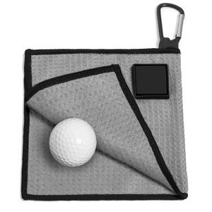 Serviette de golf personnalisée couleur unie la plus demandée, service OEM, prix abordable, serviettes de golf légères à faible MOQ - Product Image 4