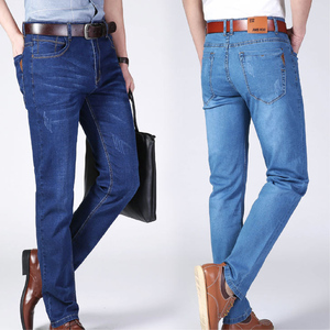 Jeans Casuales de Estilo Ajustado para Hombre, Personalizados, para Primavera y Otoño, Lavado Claro, con Estampado en Relieve, Cierre de Cremallera y Cintura Media, Suministro ODM - Product Image 6
