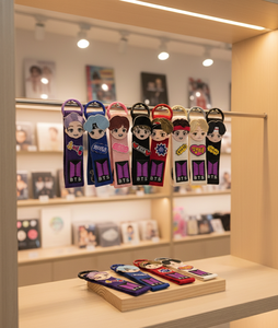 Portachiavi TinyTAN per Moschettoni - Design in Acciaio Inossidabile Intrecciato con Cartoni Animati, Regalo per il Ritorno a Scuola, Portachiavi BTS TinyTan - Product Image 2