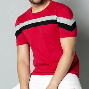 Camiseta Casual a Rayas para Hombre, Transpirable, de Poliéster y Elastano, Cuello Redondo, Manga Corta, Estilo Deportivo, Moda de Verano, Ropa Urbana - Product Image 4