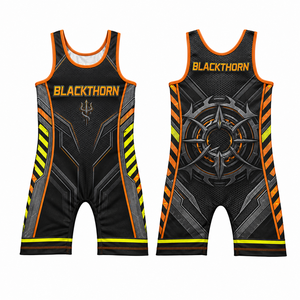 Traje de Lucha Libre para Adultos, 100% Elástico, Spandex Poliéster Transpirable, Logotipo y Tallas Personalizadas, Uniforme de Powerlifting - Product Image 5