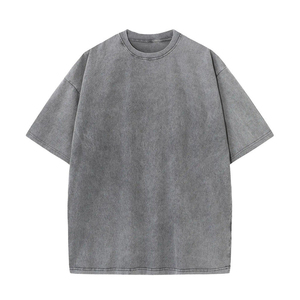 New Style Custom Acid Wash T Shirt Manufacturer Cheap Price Short Sleeve Acid Wash T Shirt - Product Image 5