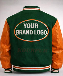 Veste universitaire unisexe personnalisée pour l'hiver, en laine, respirante, coupe-vent, chauffante, avec patch de nom personnalisable, broderie en chenille - Product Image 1