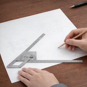 Rapporteur industriel multifonction en acier inoxydable pour bricolage avec personnalisation OEM/ODM, finition polie - Product Image 1