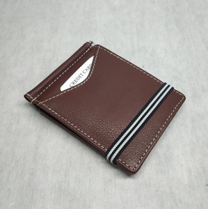 High Quality Leather Low MOQ Slim <b>RFID</b> <b>Blocking</b> Simple Minimalistic Money Clip Smart <b>Wallets</b> Purse Credit Card Cash Holders Men - Product Image 5