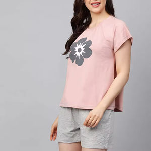 Ensembles courts pour femmes grande taille, style tendance, personnalisés, respirants, décontractés, été, t-shirt et short, en vente - Product Image 2