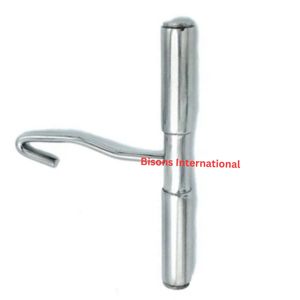 BISONS Gancho Obstétrico Veterinario de Acero Inoxidable con Mango de Cadena, Herramienta de Parto, Instrumento Quirúrgico Reutilizable - Product Image 2