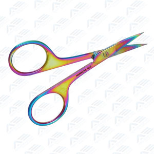 Ciseaux à cuticules à pointe aiguisée, outil de beauté pour pédicure et soins personnels, double face arc-en-ciel professionnel - Product Image 3