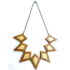 Fournitures de perles en bois naturel de luxe écologiques, collier de bijoux pour femmes - Product Image 5