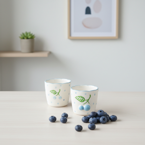 Taza de Té de Porcelana Fina de Primera Calidad 3460983CUPC-0.2, Nueva, con Estampado de Limón Amarillo y Espiral - Product Image 5