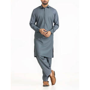 Nouveaux arrivages : ensemble shalwar kameez décontracté pour hommes, services OEM, style traditionnel, costumes shalwar kameez pour hommes en gros. - Product Image 3