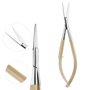 Tijeras de manicura My Lash Tools con resorte, estilo ruso, para cutículas, con acción de compresión por resorte, recortador de piel muerta, tijeras de belleza - Product Image 6