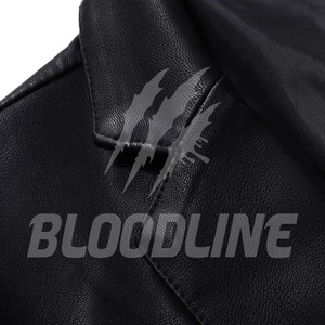 Men's Black PU <b>Leather</b> Blazer Slim Fit Turn-Down Collar Single Breasted Smart Casual <b>Jacket</b> Autumn Wear - Product Image 4