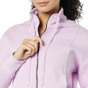 Hoodie court à manches longues, prix bas, 100% coton polyester, col attaché, pour femme, disponible en différentes tailles - Product Image 3