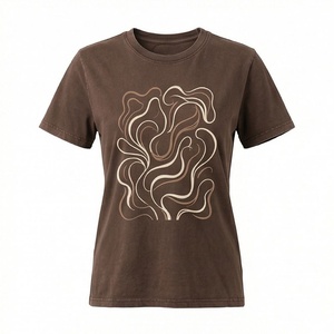 T-shirts Oversize en Gros pour Femmes – Impression DTF, Coton, Manches Courtes – Personnalisation OEM, Style Urbain, Vêtements de Mode de Haute Qualité - Product Image 1