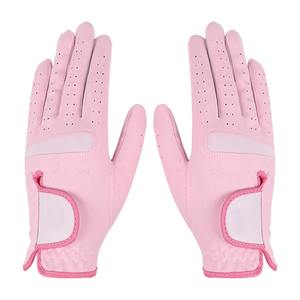 Guante de Golf Personalizado de Piel Cabretta para Hombre y Mujer, Mano Izquierda, Transpirable, Antideslizante, para Todo Clima, con Marcador de Pelota para Deportes - Product Image 1