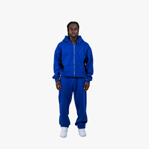 Conjunto Deportivo Ecológico de Invierno para Hombre, Reversible y Estampado, con Forro Polar, Pantalones Jogger para Comodidad Durante Todo el Día - Product Image 5