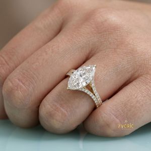 Anillo de Diamantes Clásico con Corte Solitario, Diamante de Corte Muy Bueno, Regalo de Compromiso y Boda, Oro de 18K Certificado - Product Image 3