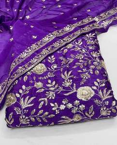 Premium Abaya Sequin Embroidery <b>Fabric</b> Velvet Net Mesh Textile For Gulf UAE Modest Fashion Garment Supply - Product Image 2