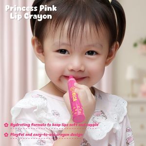 Crayon à lèvres rose princesse pour enfants, baume nourrissant et hydratant pour les lèvres, fabriqué en Corée, glycérine organique, fraise - Product Image 2