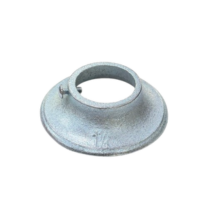 1-1/4" OD Cast Iron Galvanized Pipe <b>Wall</b> <b>Plate</b> for Fire Protection System - Product Image 1