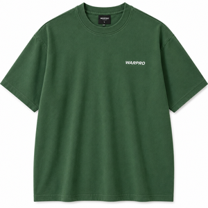 เสื้อยืดแขนสั้นผู้ชายทรงปกติ สีเขียวล้วน คอกลม สวมใส่สบาย ผลิตจากผ้าโพลีเอสเตอร์เจอร์ซีย์ 100% ระบายอากาศได้ดี น้ำหนัก 140 กรัม - Product Image 1