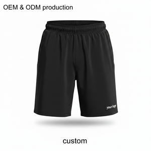 Shorts de pickleball pour hommes personnalisés, décontractés, en polyester uni, taille mi-haute élastique, 7 pouces, séchage rapide, respirants, pour sports d'été, OEM ODM - Product Image 3
