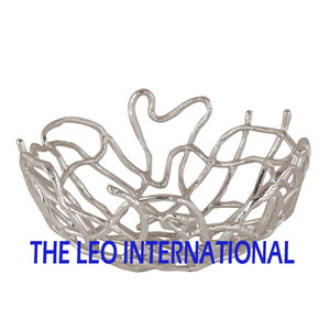 Utensilios de Cocina, Color Plateado, Elegante Tazón de Hierro y Cristal, Tazón Único para Servir en Restaurantes, Tazón para Mezclar Ensaladas, Hecho a Mano - Product Image 4