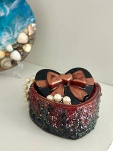 Caja de Joyería de Resina Floral Personalizada Premium, Hecha a Mano, Organizador Decorativo para Guardar Objetos Pequeños, Caja de Resina para Regalos - Product Image 4