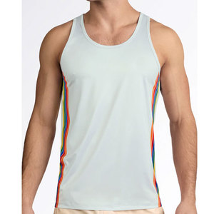 Débardeur de basketball personnalisé léger d'été pour homme, coupe longue, streetwear, col rond, coupe régulière, coupe musculaire - Product Image 1
