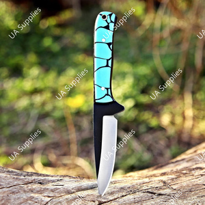 Cuchillo de Supervivencia Táctico de Acero Damasco 12C27, Hoja Fija de Espiga Completa, Hecho a Mano, para Caza y Camping, OEM - Product Image 5