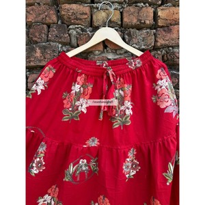 Wholesale Cotton <b>Skirts</b> Handmade Summer <b>Skirt</b> Dress Floral Print Long Maxi <b>Skirt</b> Boho Hippies Style Women's Casual Pocket <b>Skirt</b> - Product Image 3
