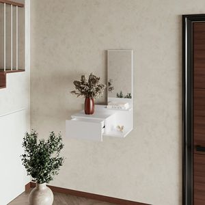 Mobile bagno sospeso bianco con specchio incluso - Product Image 2