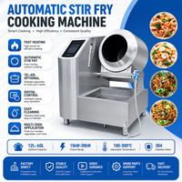 Robot Masak Cerdas untuk Restoran, Mesin Masak Otomatis dengan Wajan Putar, Mesin Penggorengan Induksi untuk Nasi Goreng