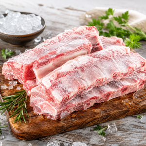 ซี่โครงหมูแช่แข็งคุณภาพสูง เนื้อหมูเนื้อแน่น ซัพพลายเออร์ขายส่งเนื้อหมูจำนวนมาก สำหรับร้านบาร์บีคิวและการส่งออก - Product Image 1