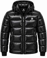Vestes à bulles personnalisées en polyester/nylon, streetwear homme, vestes matelassées brillantes et chaudes.