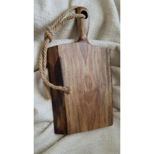 Planche à découper en teck artisanale de qualité supérieure, grande planche à découper en bois durable pour la cuisine, écologique, antibactérienne - Product Image 2