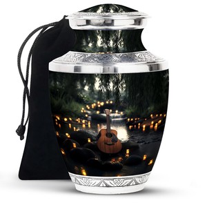 โกศใส่เถ้ากระดูกสำหรับกีตาร์โปร่ง สำหรับบรรจุเถ้ากระดูกมนุษย์ ผู้ใหญ่ พ่อ รักษาสิ่งแวดล้อม ดีไซน์ปรับแต่งได้ ความจุ 220 คิวบิกอินช์ - Product Image 3