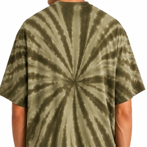Camiseta Tie Dye para Hombre, Premium, Suave, Transpirable, Manga Corta, Color Morado, Informal, de Algodón, con Logotipo Frontal, Corte Regular, Estilo Urbano - Product Image 5
