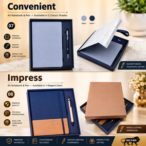 Set de Regalo de Cuaderno A5 y Bolígrafo con Logotipo Personalizado, Cuero PU, Artículos de Oficina Promocionales, Regalos Corporativos - Product Image 1