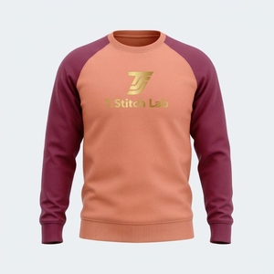 เสื้อสเวตเชิ้ตคอกลมผู้ชาย แขนยาว แห้งเร็ว ทรงปกติ สไตล์สตรีทแวร์ ใส่ได้ในฤดูหนาว รับสกรีนโลโก้ ขายดี - Product Image 1